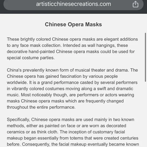 Green & red Chinese opera mask - Picture 10 of 15
